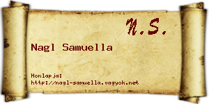 Nagl Samuella névjegykártya
